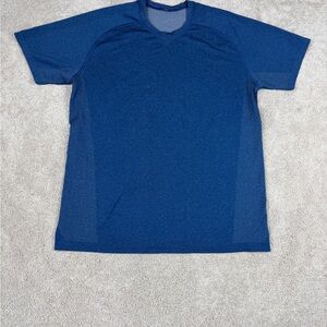 Lululemon Metal Vent Tech Short Sleeve Crew Size XL Heathered Blue‎